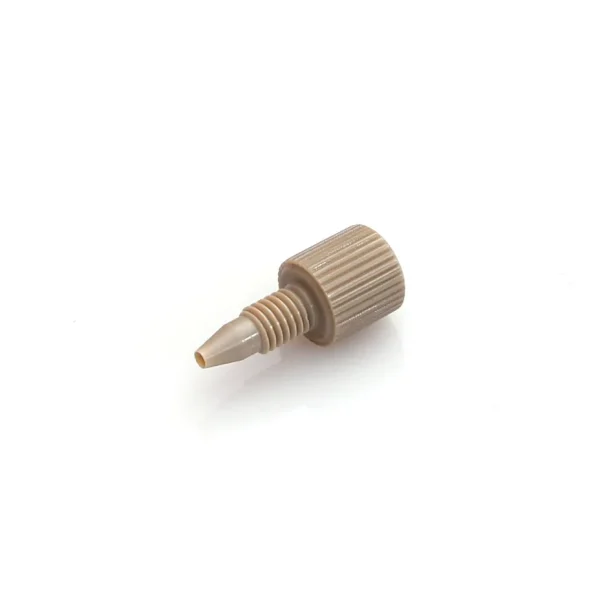 PEEK? Fitting, Fingertight, one piece, 1/16'' OD, fits in 10-32 Swagelok? ports