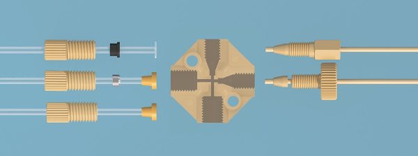 PEEK internal threaded four-way connector - Image 2