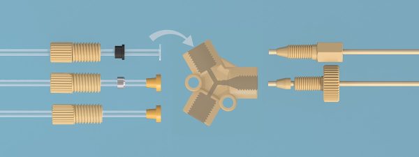 PEEK internal thread Y three-way connector - Image 2