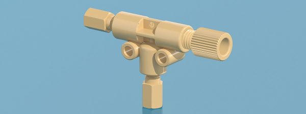 PEEK internal threaded T-type three-way connector - Image 4