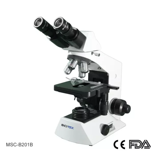 MSC-B201B Biological Microscope, Compensation Free Binocular Head