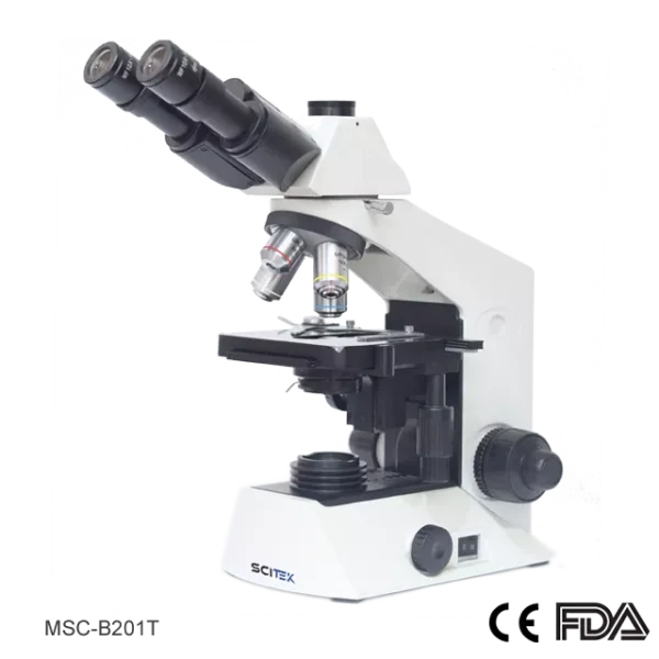 MSC-B201T Biological Microscope, Siedentopf Trinocular Head