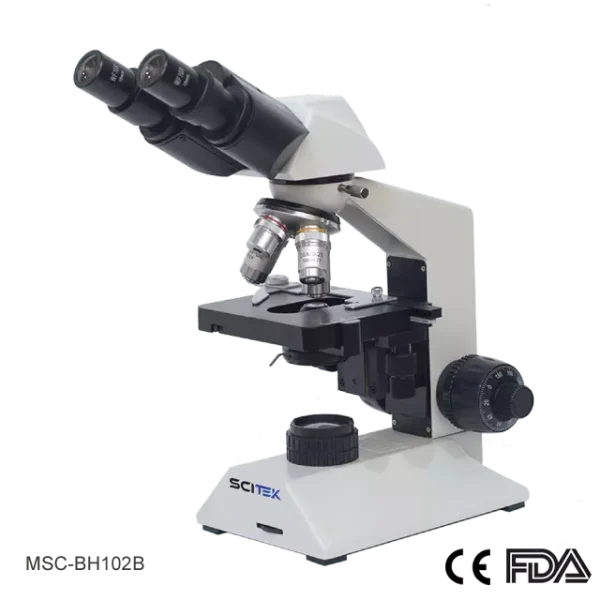 MSC-BH102B/MSC-BS102B Biological Microscope with Double Layers Mechanical Stage