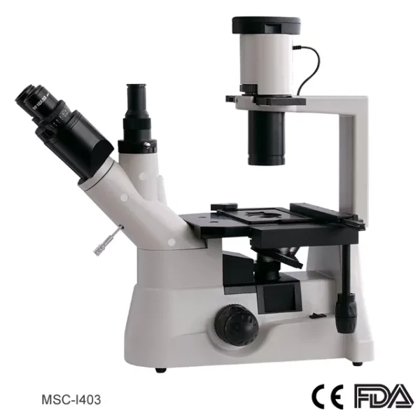 MSC-I403 Inverted Microscope, Trinocular Head