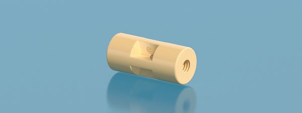 PEEK internal thread straight-through connector