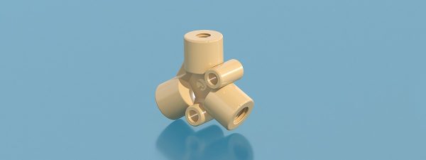 PEEK internal thread Y three-way connector
