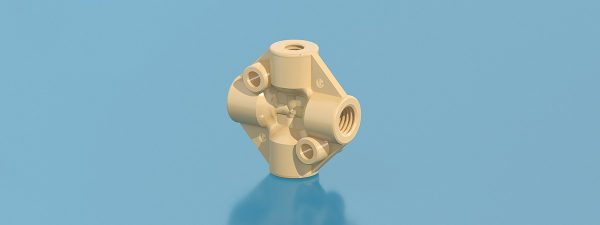 PEEK internal threaded four-way connector