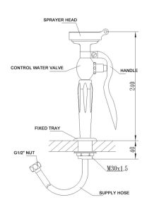  Bench-Mount/Hand-Held Eye Wash WJH0355